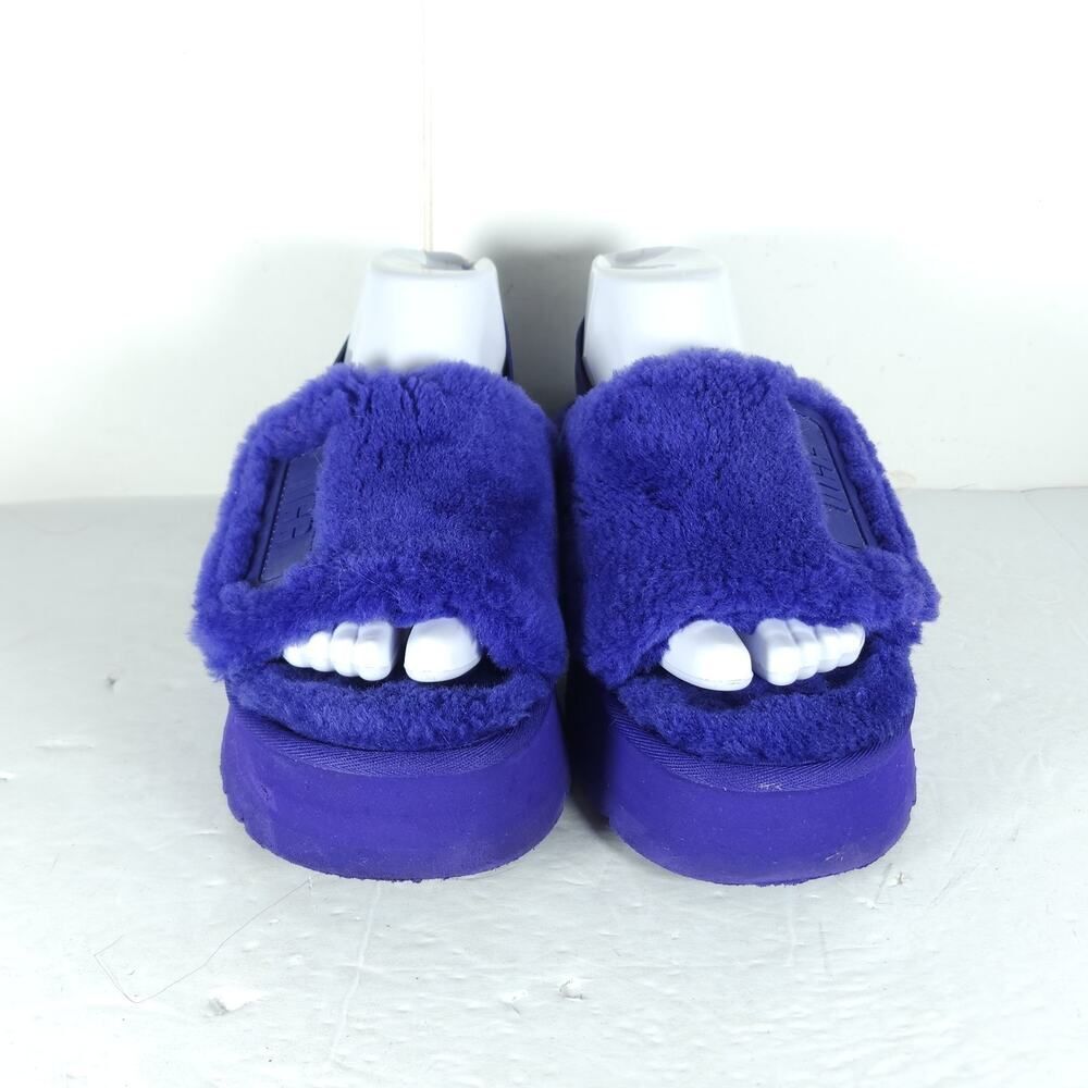 UGG Women's Disco US9 Violet Night Platform Shearling Slide Slippers - Picture 3 of 16